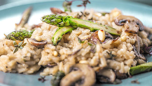 Wijn bij risotto