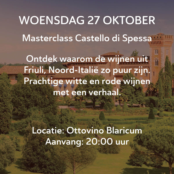 Masterclass Castello di Spessa Blaricum - 27 oktober