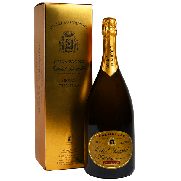 Herbert Beaufort Champagne Brut Grand Cru Magnum in luxe doos